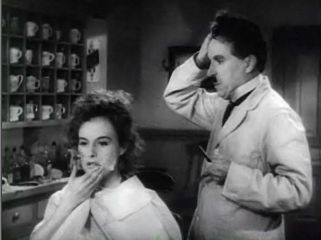 Paulette Goddard och Charlie Chaplin i Diktatorn