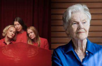 Porträtt på skådespelarna och på Märta Tikkanen