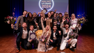 Jonas Persson Malmö City Awards vinnargruppbild glada människor