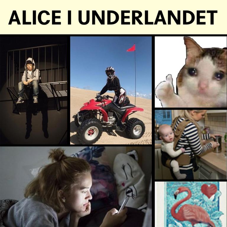 inspirationsbilder till föreställningen Alice i underlandet