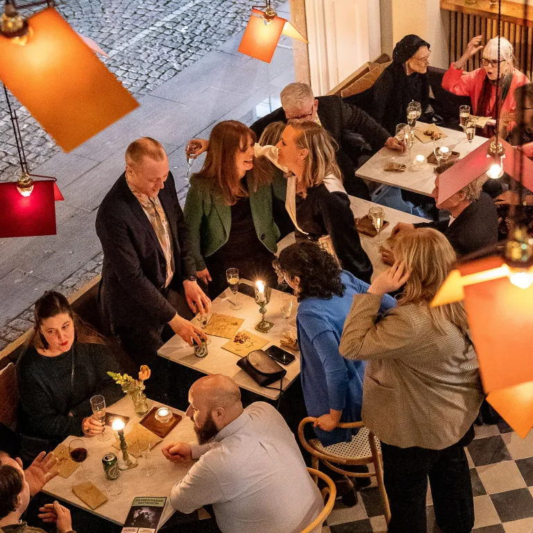 Teatercaféet sett från ovan 