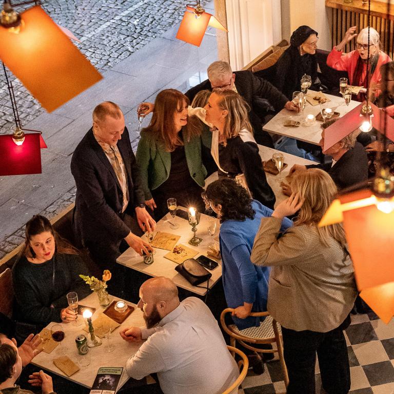 Teatercaféet sett från ovan 