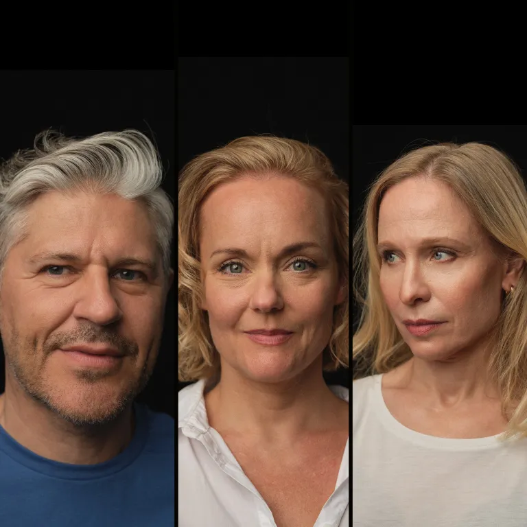 Tre skådespelare