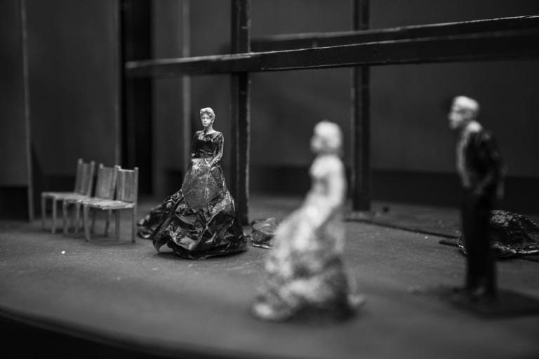 Detalj från modellen över scenografin Foto: Emmalisa Pauly