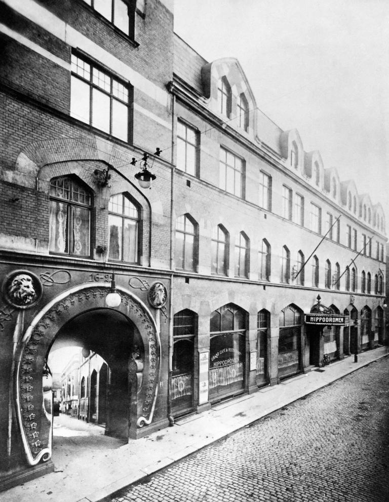 Hippodromen på Kalendegatan kring år 1900.