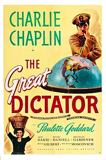 Filmaffisch för "The Great Dictator"