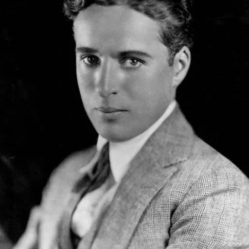 Porträtt av Charlie Chaplin