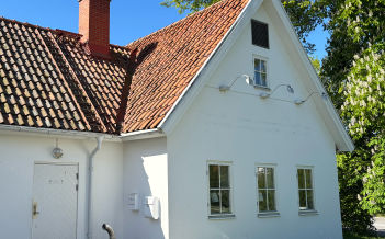 Malmö Stadsteater Vitt hus med tegeltak